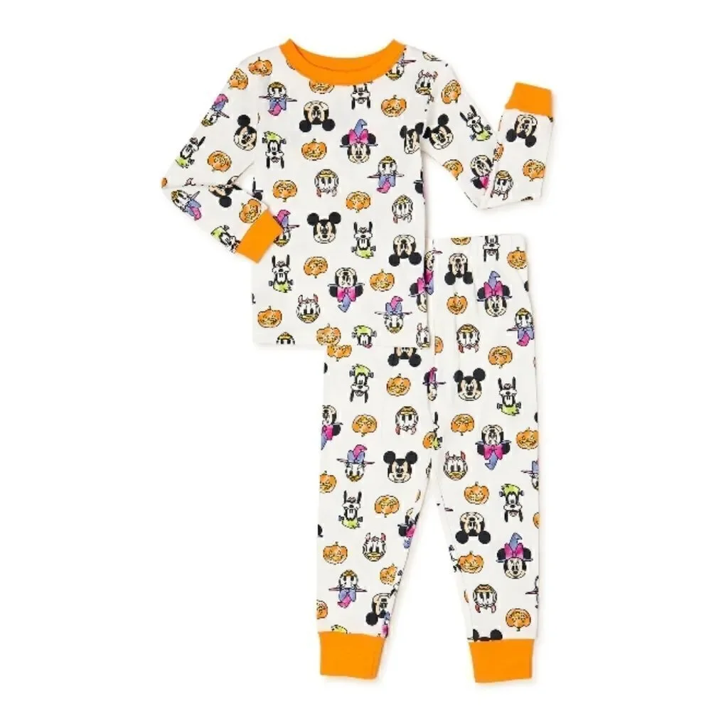 Baby Girl Halloween Tutu Outfit & Mini Mouse Pajama Set 4 Pieces Size 12mo